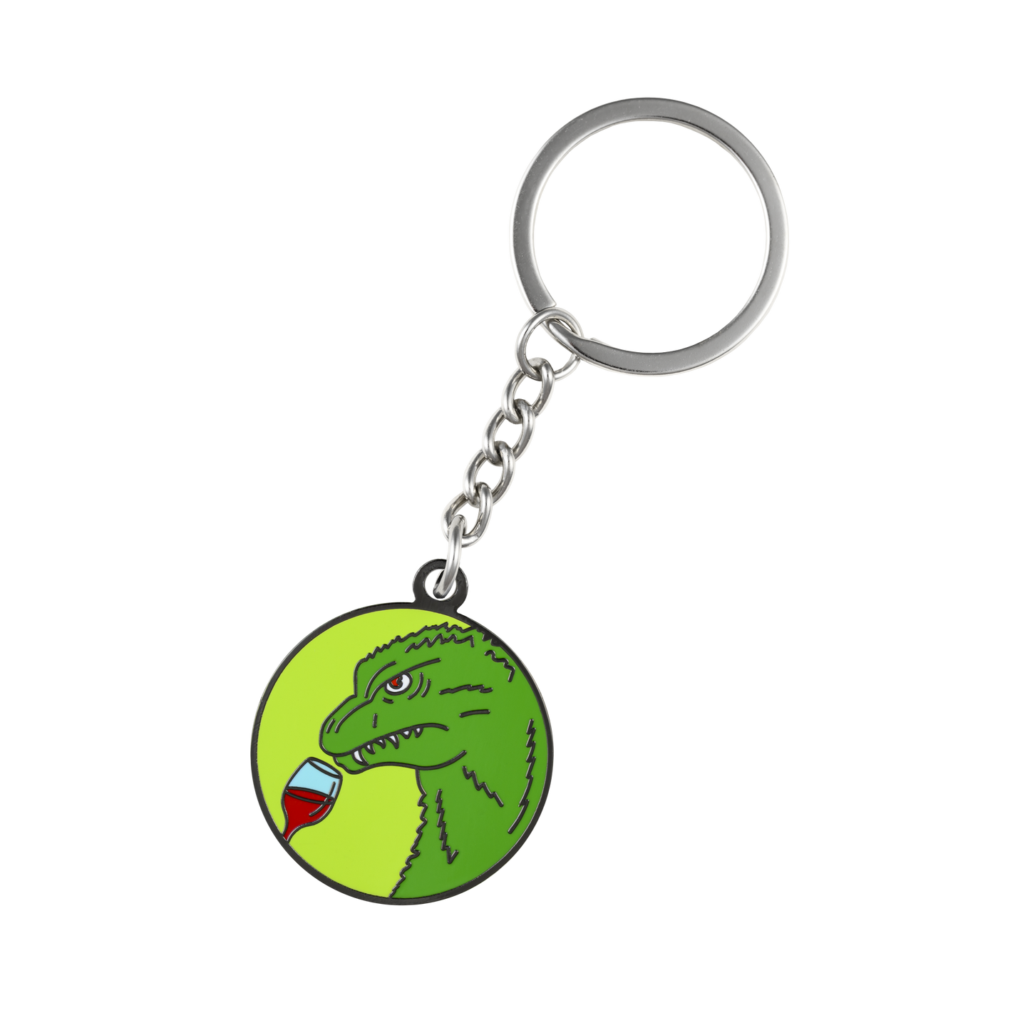 WineZilla Enamel Keychain