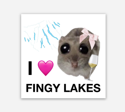 Fingy Lakes Sticker
