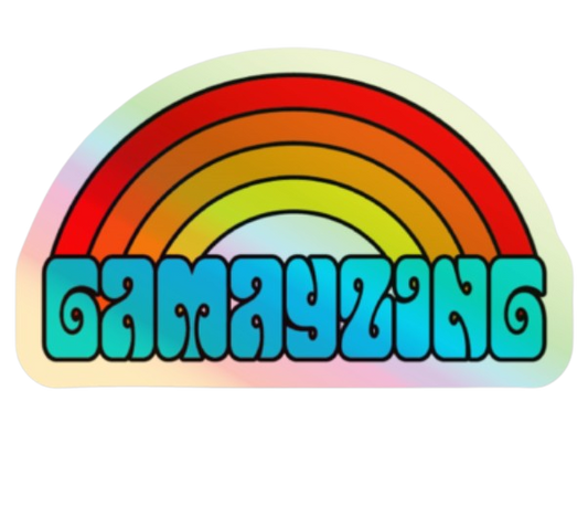 Holographic Blue Gamayzing Gamay shitty wine memes vinyl sticker for laptop, water bottle, or notebook. Perfect wine gift for that wine lover, wine enthusiast, or sommelier in your life.