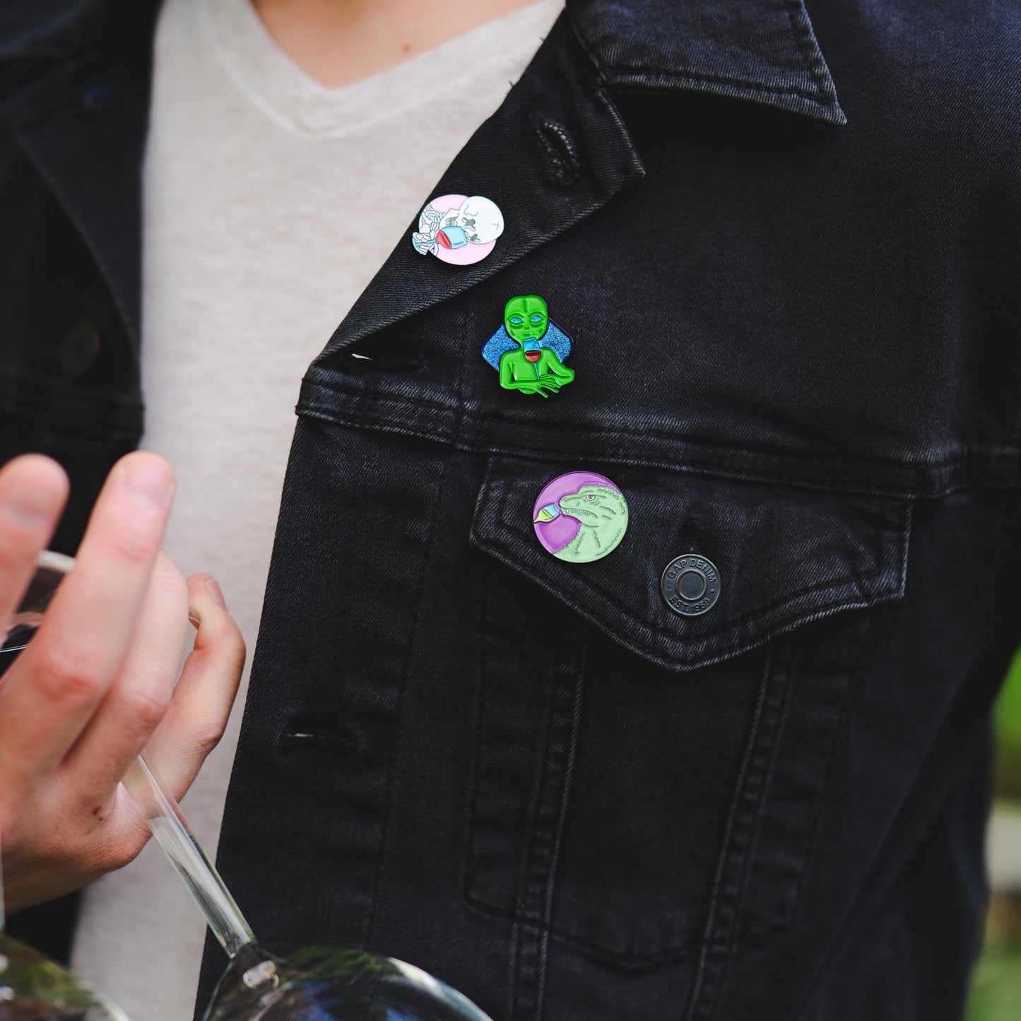 WineZilla Enamel Pin