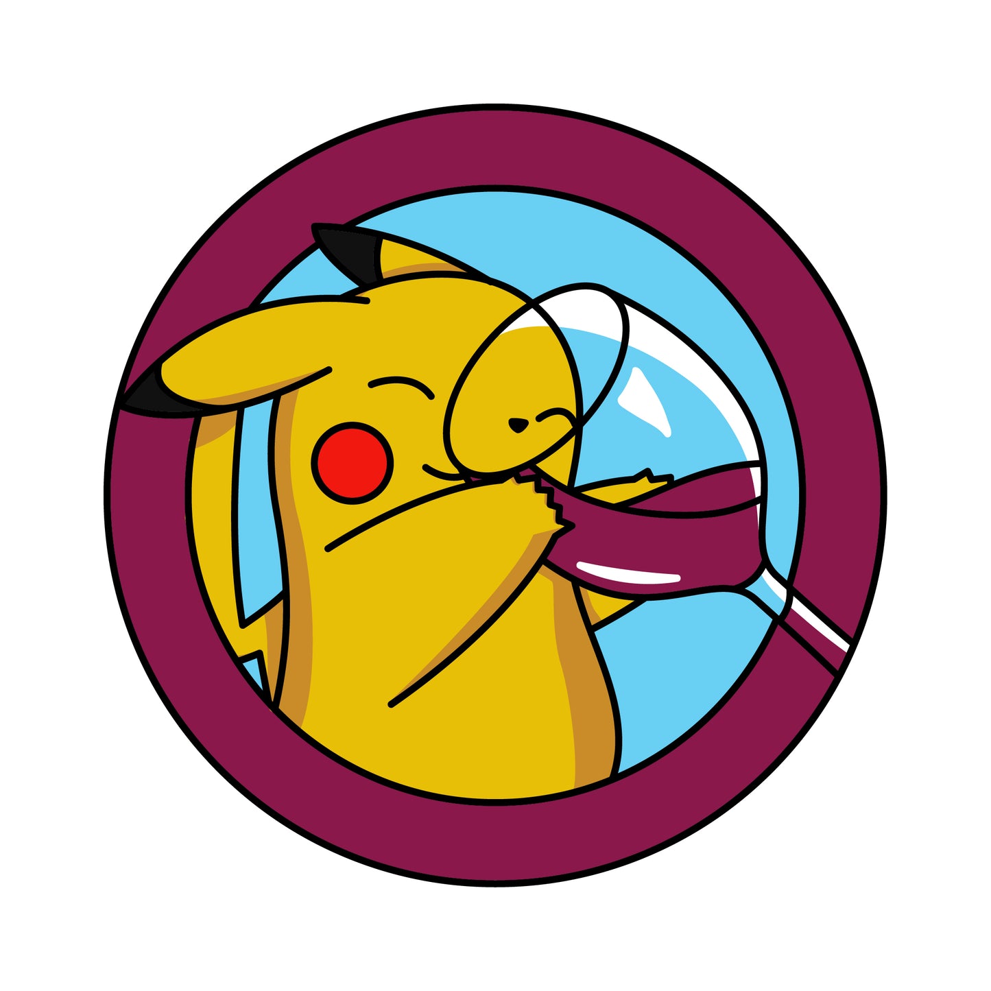 Burgundy Wine-achu Magnet
