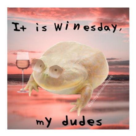 It's Winesday My Dudes Magnet