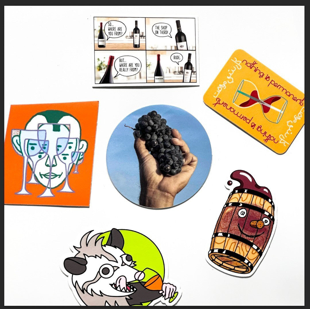 Relief Sticker Pack – Shitty Wine Memes