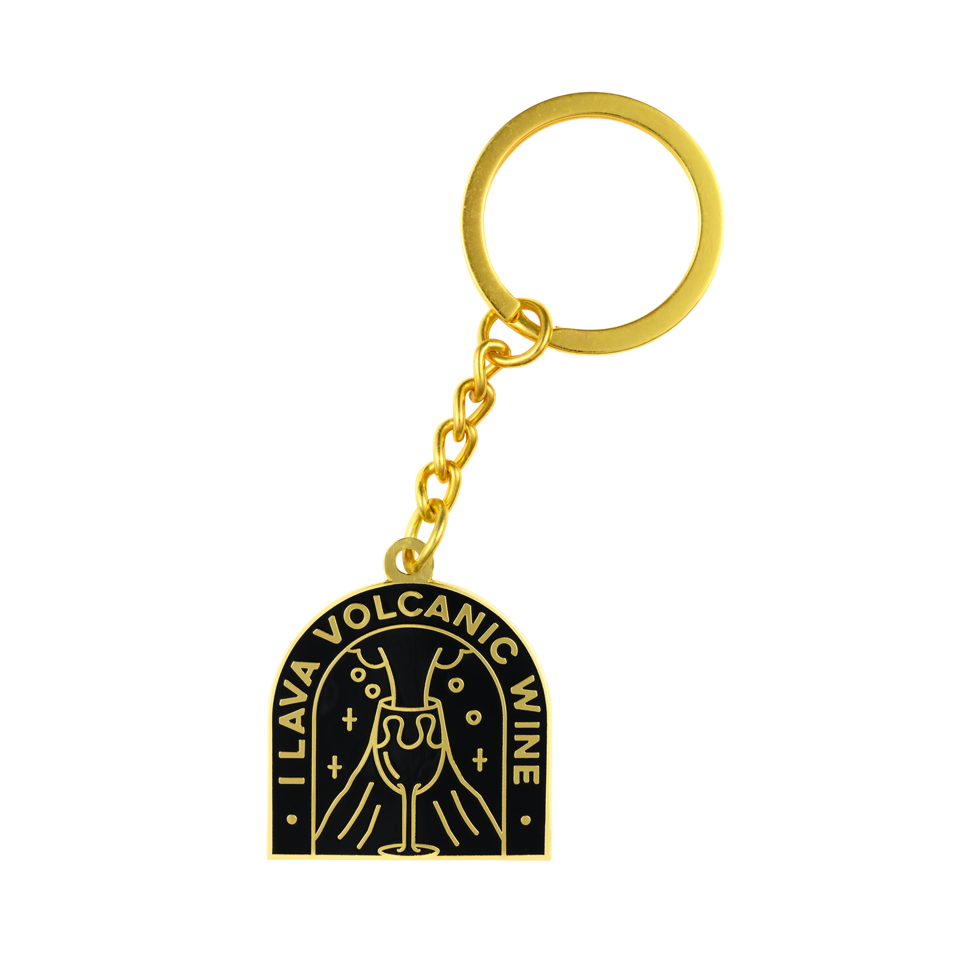 Lava Volcano Key Chain I Lava Volcanic Wine Enamel Keychain – Shitty Wine Memes