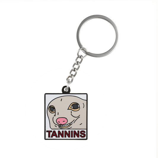 Tannins Dog Enamel Keychain