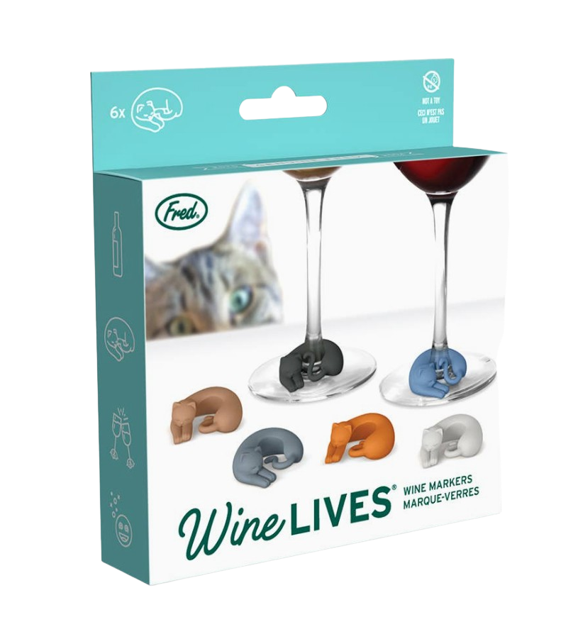 Cat Wine Glass Charms - Drink Markers