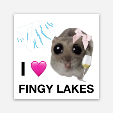 Fingy Lakes Sticker