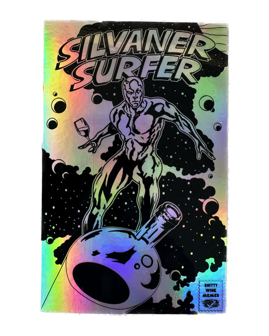 Holographic Silvaner Surfer Sticker