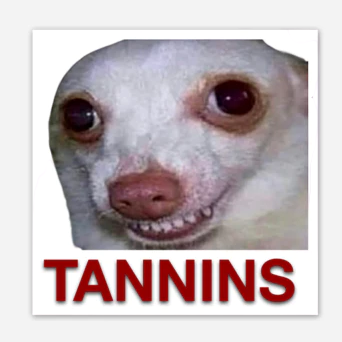 Tannins Dog Sticker