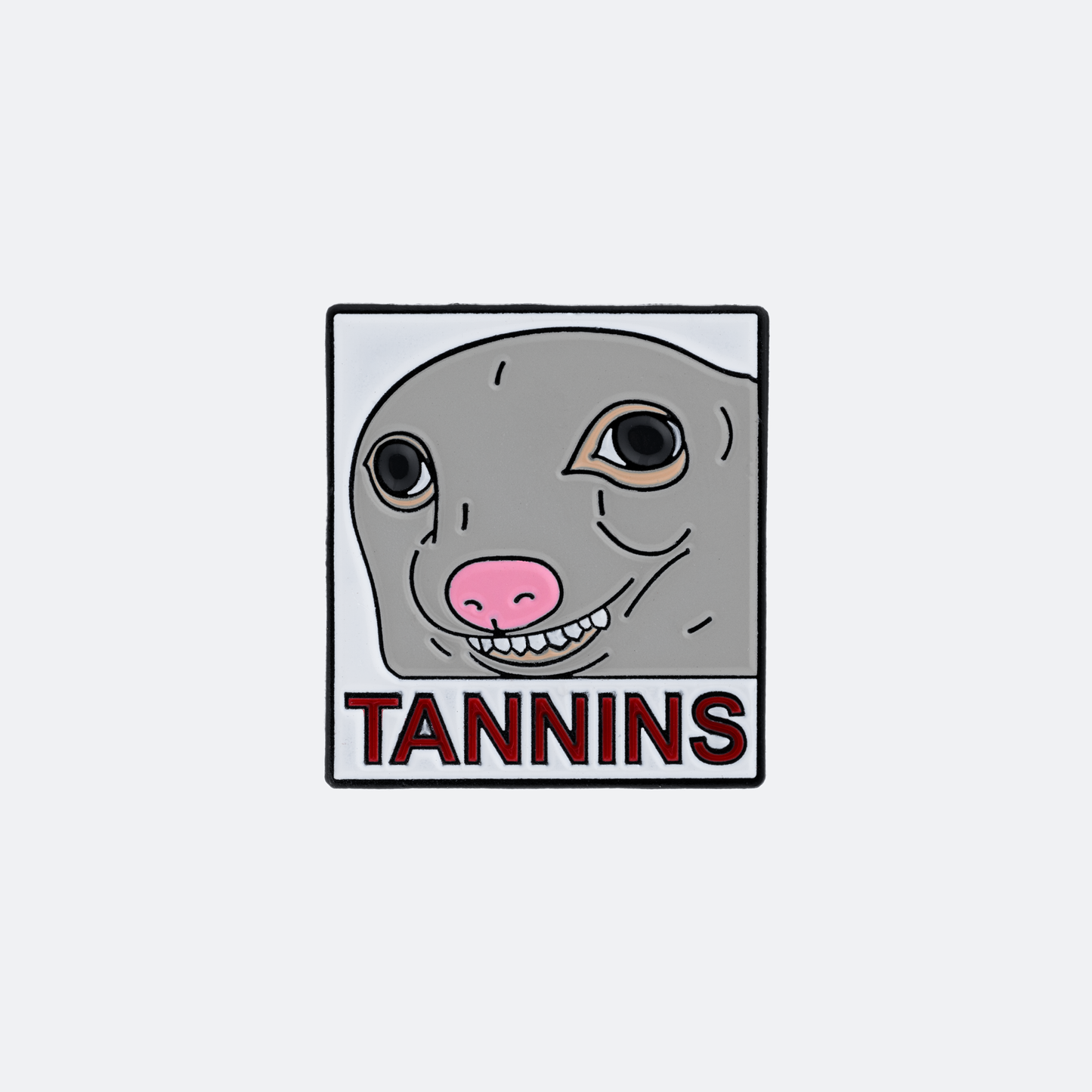 Tannins Dog Enamel Pin