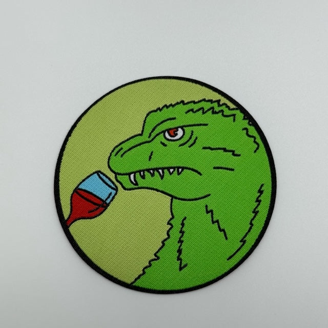 Green WineZilla Woven Patch