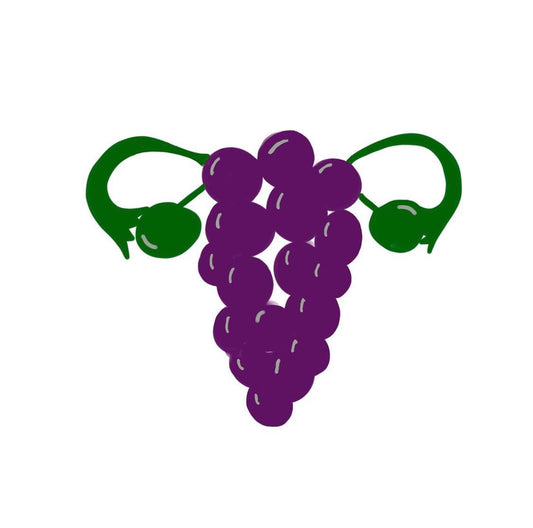 Grape Uterus Magnet